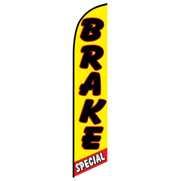 Brake Special yellow and red Feather Flag FFN-5111 front