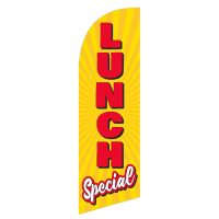 Small Lunch Special Feather Flag