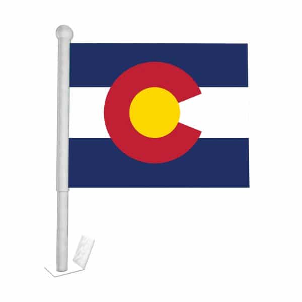 Colorado State Car Flag