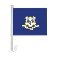 Connecticut Window Clip-on Flag