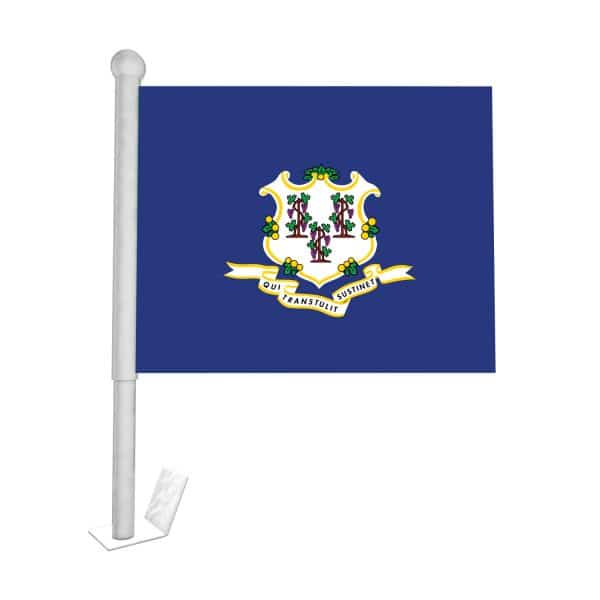 Connecticut State Car Flag