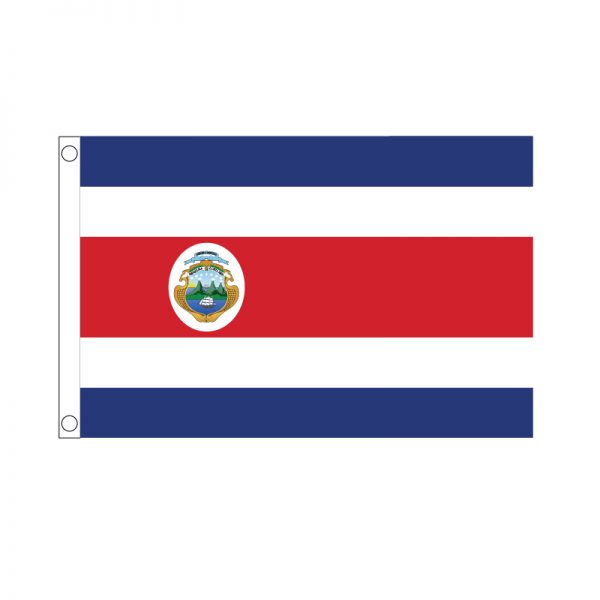 COSTA-RICA-3X5-LEFT-GROMMETS-FEATHER-FLAG-NATION