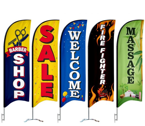 CUSTOM 6FT FEATHER FLAGS EXAMPLE FEATHER FLAG NATION