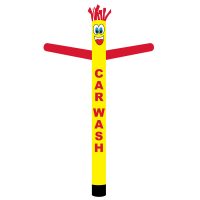 Car Wash Inflatable Tube Man Red, Yellow 20ft Air Powered Dancer Guy