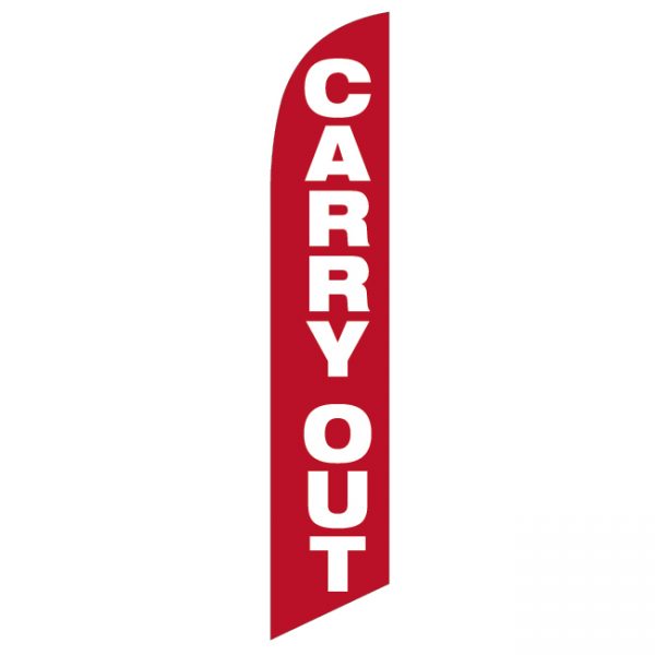 Carry Out Feather Flag - FFN-99926