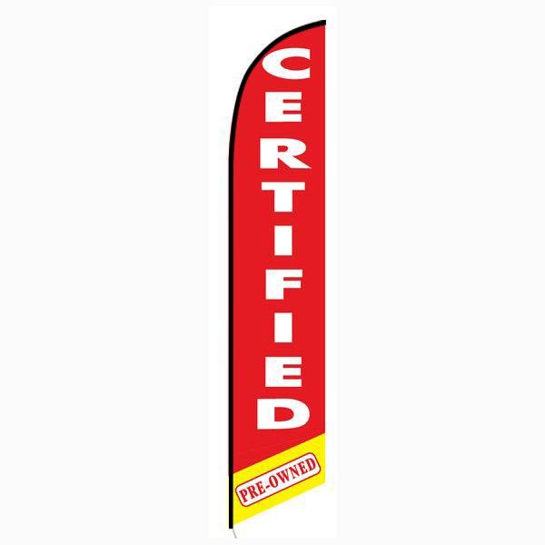 Certified Pre-owned red feather flag