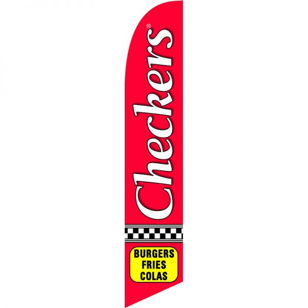 Checkers Feather Flag
