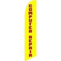 Computer Repair Feather Flag Kit with Ground Stake