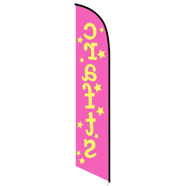 Crafts feather flag