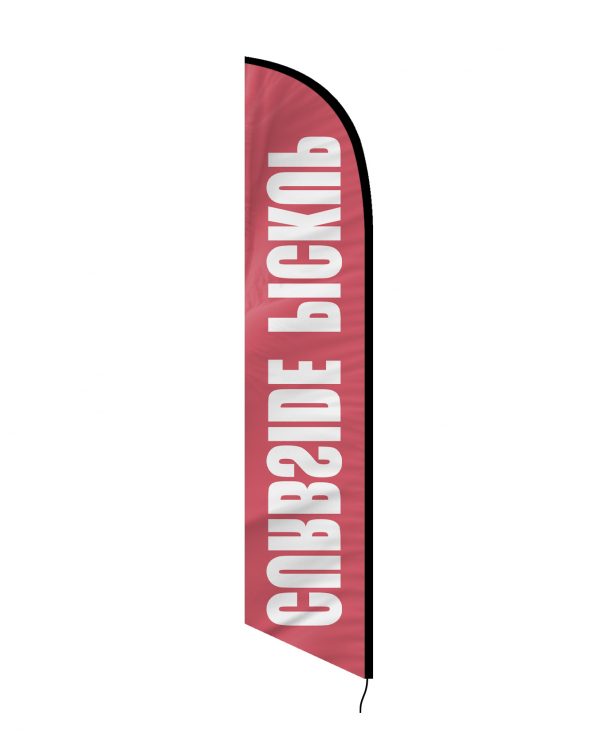 Curbside Pickup Feather Flag Single Sided_FFN-CP-02451 Back Side