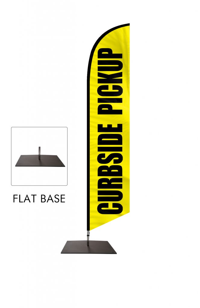 Curbside Pickup Feather Flag Single Sided_FFN-CP-02452 Flat Base