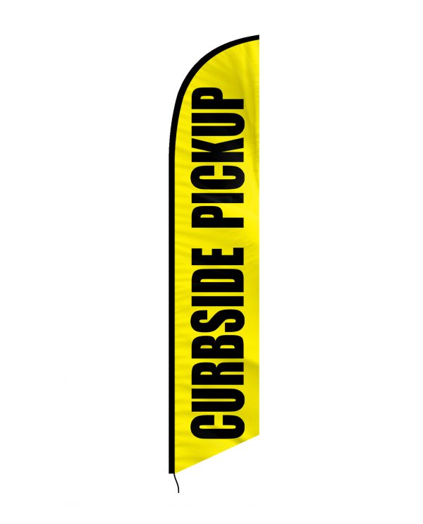 Curbside Pickup Feather Flag Single Sided_FFN-CP-02452 Front Side