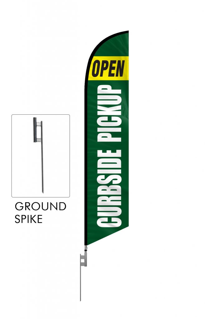 Curbside Pickup Feather Flag | Outdoor Advertising | FFN