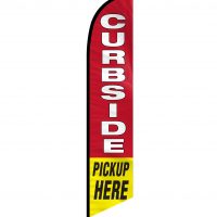 Curbside Pickup Feather Flag FFN-CP-02458