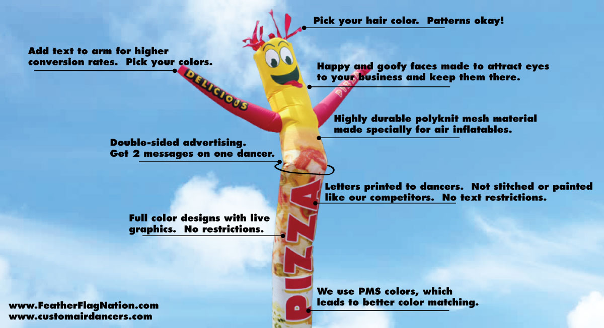 Air Dancer Custom - Create your own customized Inflatable Tube Man