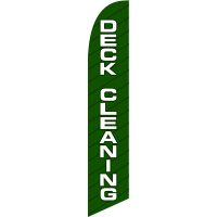 Deck Cleaning Feather Flag Kit with Ground Stake