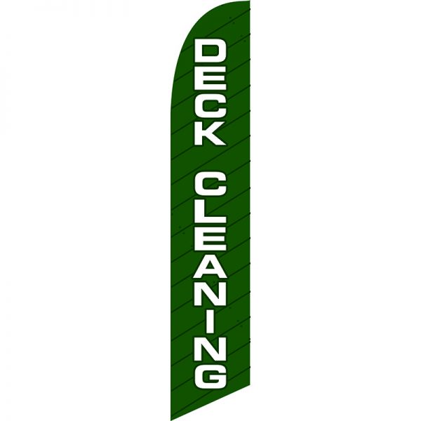 Deck Cleaning Feather Flag