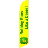 Deere Feather Flag Kit with Ground Stake