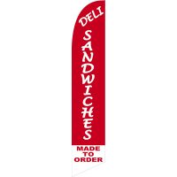 Deli Sandwiches Feather Flag Kit with Ground Stake