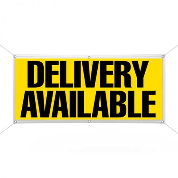 Delivery Available (Yellow) Banner