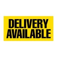 Delivery Available (Yellow) Vinyl Banner