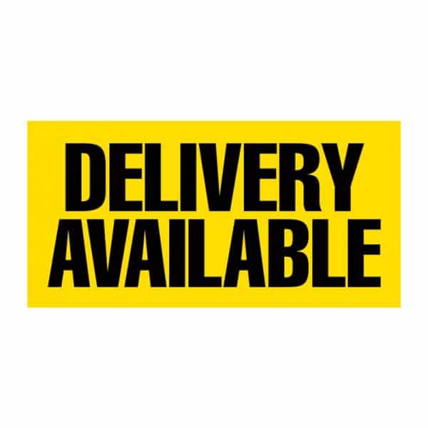 Delivery Available (Yellow) Vinyl