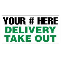 Delivery Take Out Vinyl Banner
