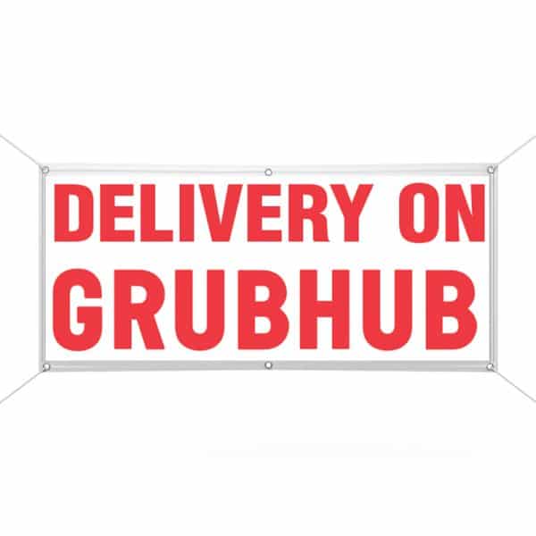 Delivery on Grubhub banner