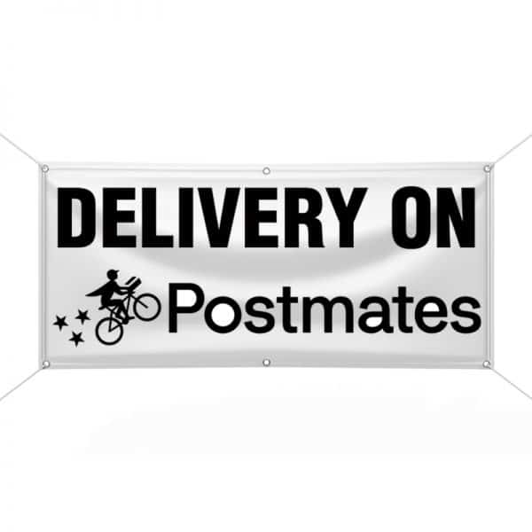 Delivery on Postmates Banner