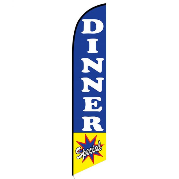 Dinner Special Feather Flag