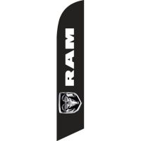 Ram (Black) Feather Flag
