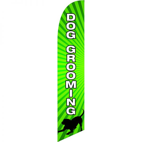 Dog Grooming Feather Flag