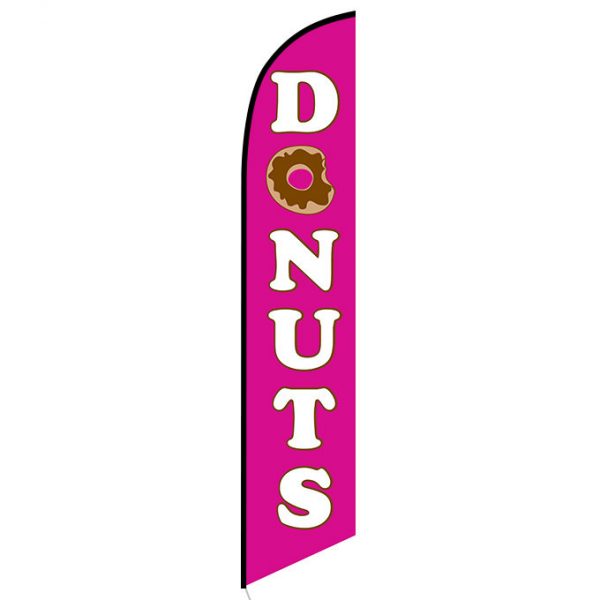 Donuts Feather Flag