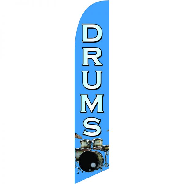 Drums Feather Flag