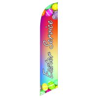 Easter Service Feather Flag