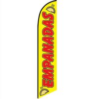 TAMALES Mexician Food Swooper Banner Feather Flutter Bow Tall Curved Top Flag