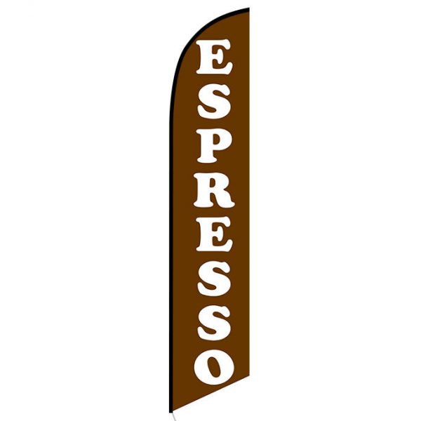 Espresso Feather Flag