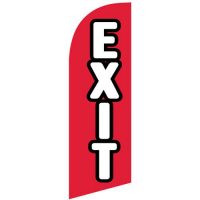 small Exit feather flag