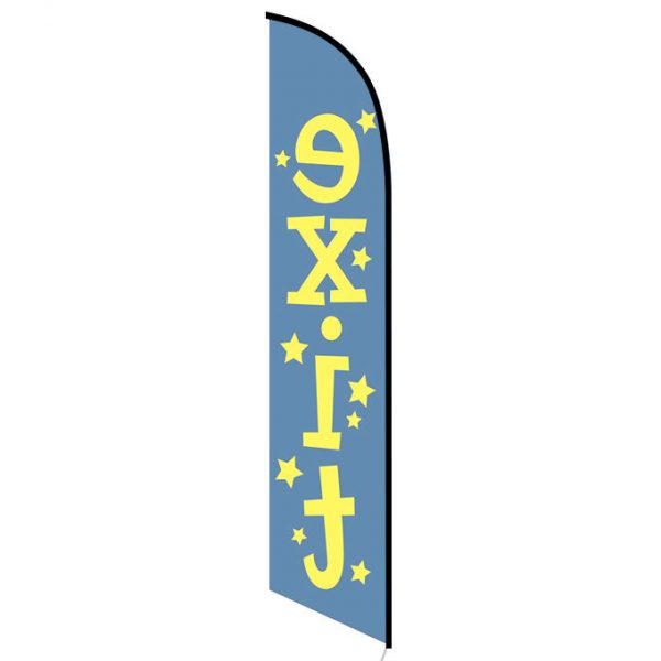 Exit feather flag