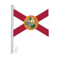 Florida Window Clip-on Flag