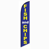 Fish and Chips Feather Flag