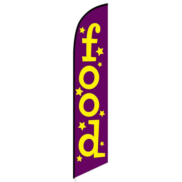 Food feather flag