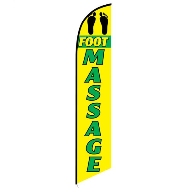 Foot Massage feather flag