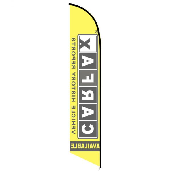 Free Carfax Report feather flag