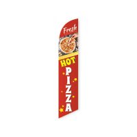 Fresh Hot Pizza Feather Flag