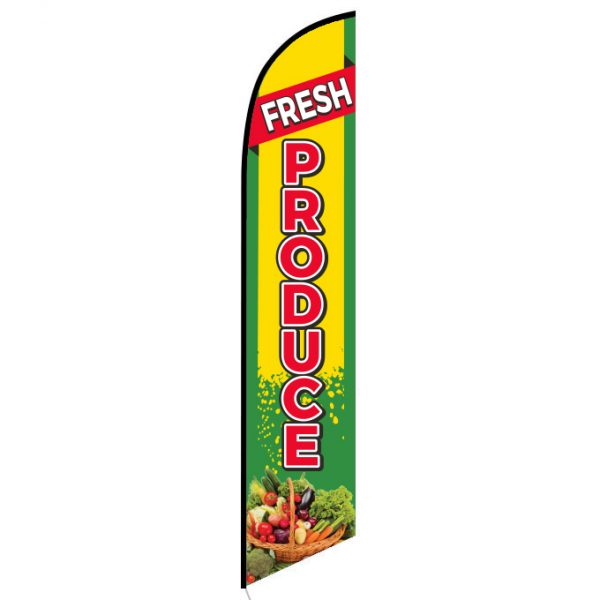 Fresh Produce Feather Flag from Feather Flag Nation(FRONT)