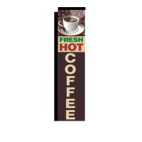 Fresh Hot Coffee Rectangle Banner Flag