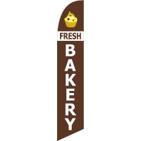 Fresh Bakery Feather Flag Kit with Ground Stake