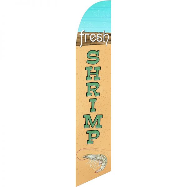 Fresh Shrimp Feather Flag