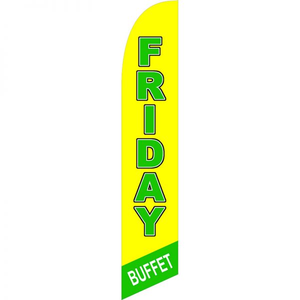 Friday Buffet Feather Flag